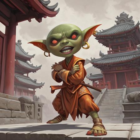 00110-3372698008-cartoon style image of a cute female path_goblin monk, big eyes, shaolin monk, anime, powerful, intricate detailed, fantasy, mag.png